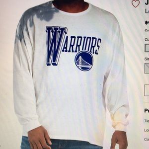 NBA Golden State Warriors Junk Food Long Sleeve Tie Dye Tee New XXL